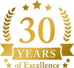 30yrs-of excellence badge